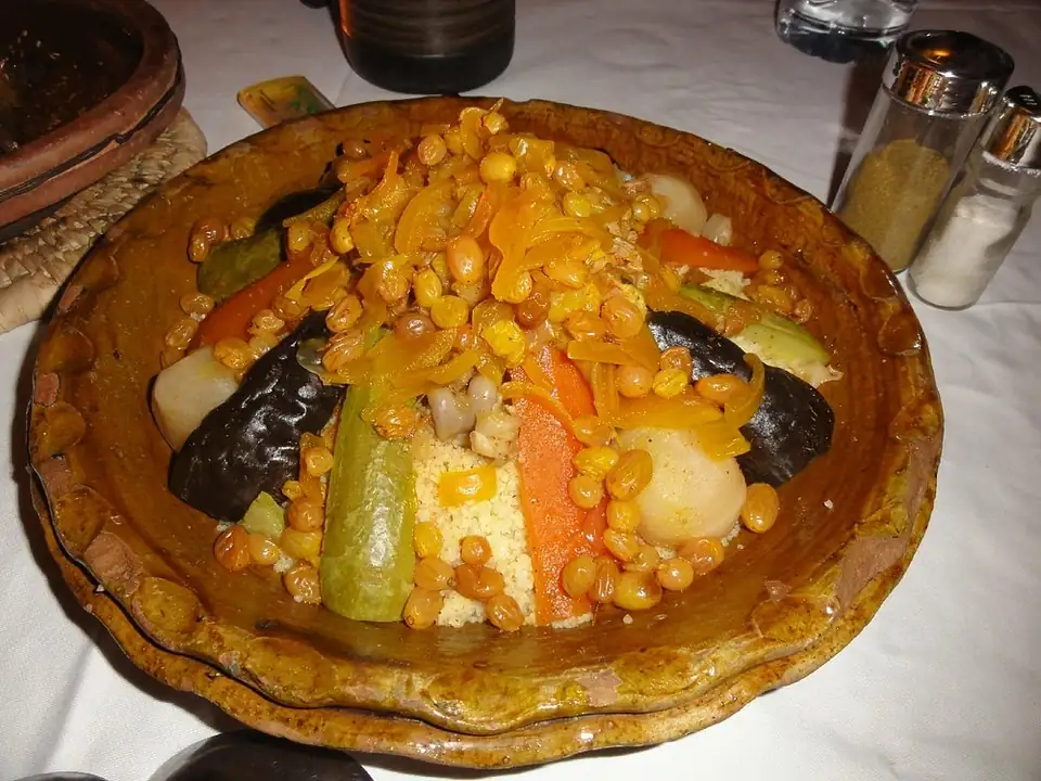 Traditional Moroccan couscous