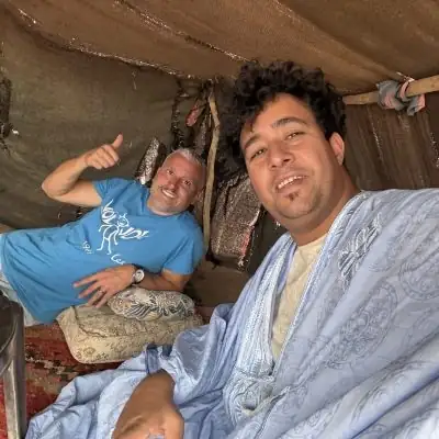 Brahim, co-founder of Milagro Luxury Camp