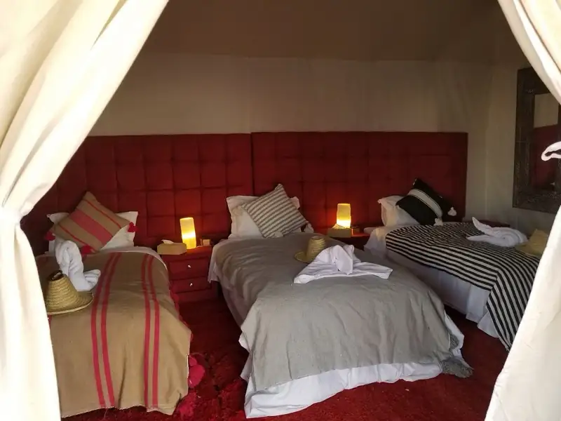 Tent with twin beds