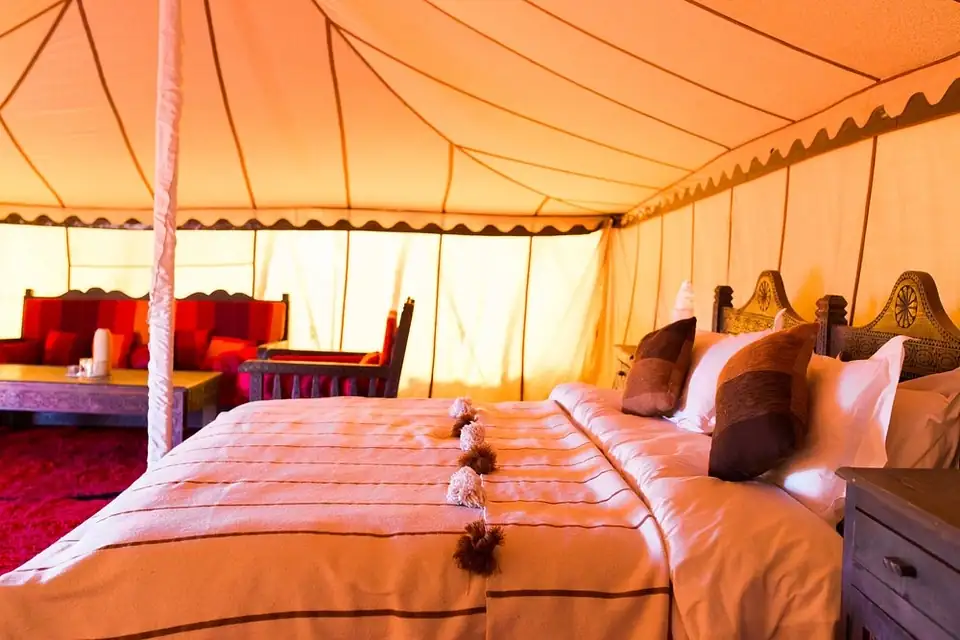 Luxury tent interior