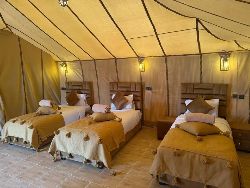 Triple luxury tent with A/C in Merzouga