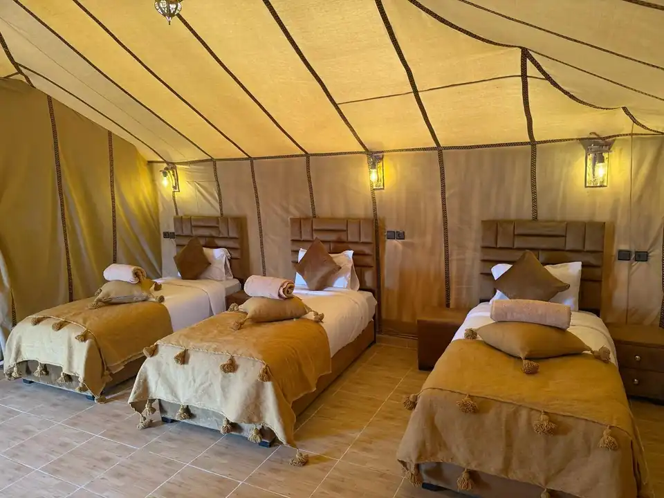 Triple Tent interior